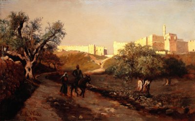 The Walls of Jerusalem, 1874 by Edwin Lord Weeks